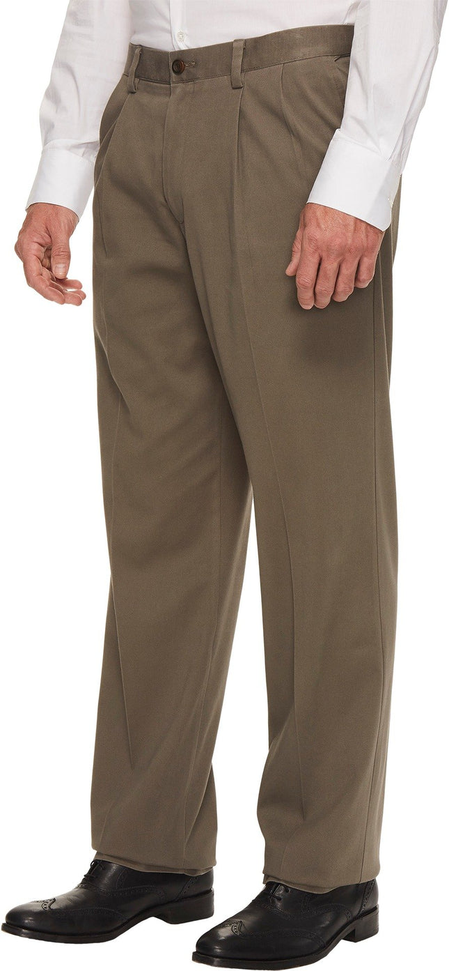 Dockers Men's Big and Tall Easy Khaki Pant-Pleated Casual, Dark Pebble, 44W x 28L