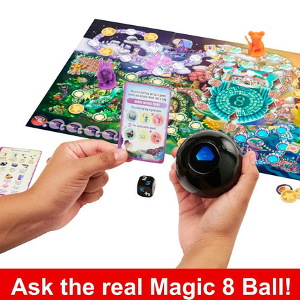 Mattel Games Magic 8 Ball Board Games, Magical Encounter Cooperative Board Game with Magic 8 Ball, Original for 2-4 Players, Family Game Night, HLX92