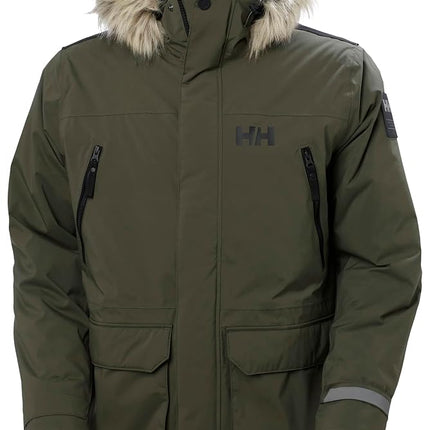 Helly Hansen Men's Reine Parka, Green, M