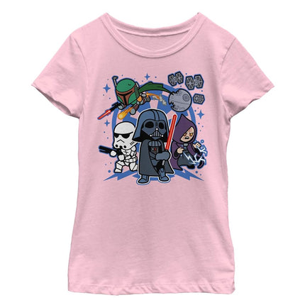 STAR WARS Girls' Big, Pink // Team Vader, M