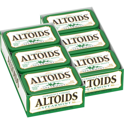 PASTILLES À LA MENTHE FORTE ALTOIDS, MENTHE VERTE, BOÎTES DE 49,90 g (LOT DE 12)