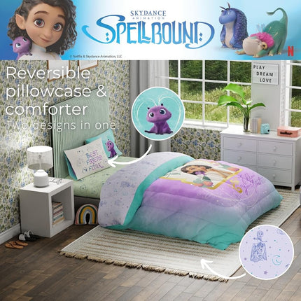 Franco Spellbound Kids Bedding Super Soft Microfiber Comforter and Sheet Set, 4 Piece Twin Size, (Officially Licensed Product)