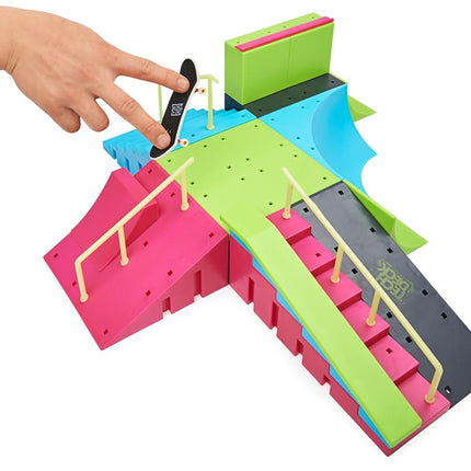Tech Deck Neon Mega Park X-Connect Creator Skatepark Ramp Set