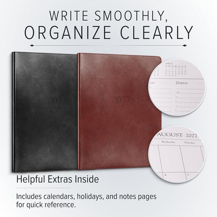 Gallery Leather Professional Planner 2026-2027 Acadia Plum