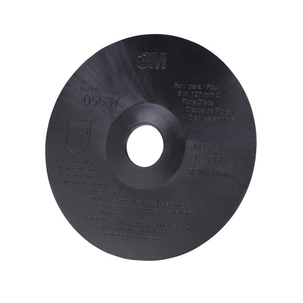 3M Fibre Disc Backup Pad, 05637, 5 in x 7/8 in, Bl
