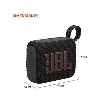JBL Go 4 - Ultra-Portable, Waterproof and Dustproof Bluetooth Speaker, Big Pro Sound with punchy bass, 7-Hour Built-in Battery, Made in part with recycled materials (Black)
