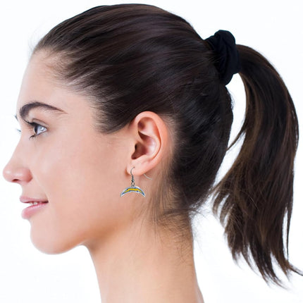 Siskiyou Sports NFL San Diego Chargers Chrome Dangle Earrings
