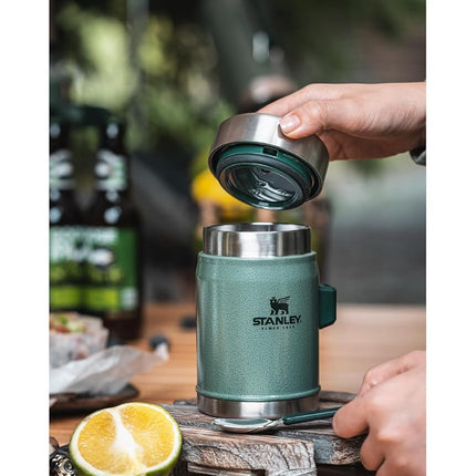 STANLEY Classic Legendary Classic Food Jar + Spork 14oz Matte Black