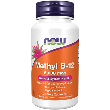 NOW Supplements, Methyl B-12 5000mcg,Methylcobalam