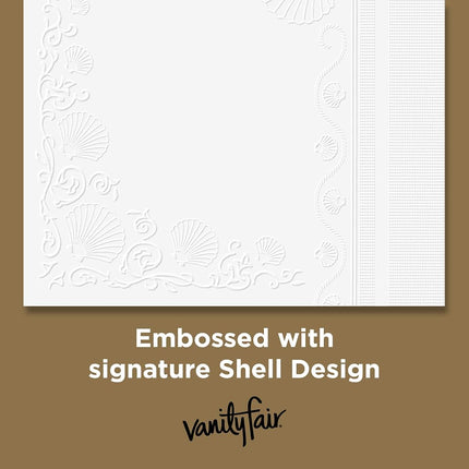 Serviettes de table Vanity Fair Entertain, 320 unités, en papier blanc
