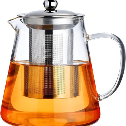 PARACITY Glass Teapot Stovetop 44 OZ, Borosilicate