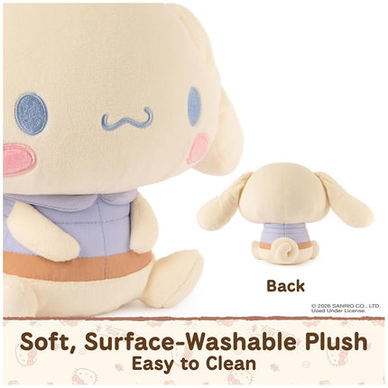 GUND Sanrio Cinnamoroll 10-Inch Plush Toy with Camping Outfit for Ages 1+