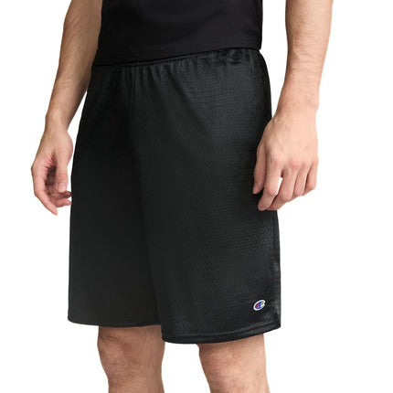 Champion Men's, Lined Basketball, Mesh Gym Shorts (Reg. Or Big & Tall), Black C Patch Logo, XX-Large Tall