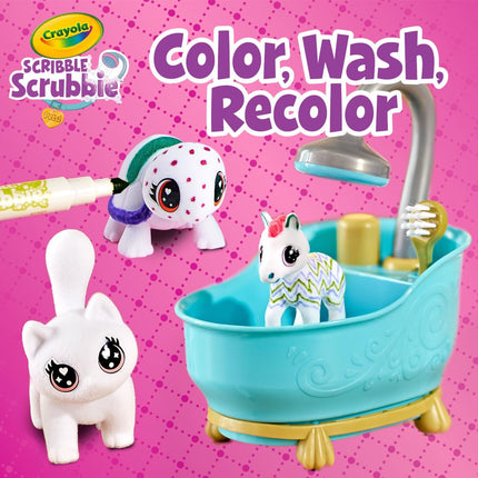 CRAYOLA Sribble Scrubbie Pets Mega Set 2.0, Color & Wash Creative Toy, Online for Kids, Age 3, 4, 5, 6