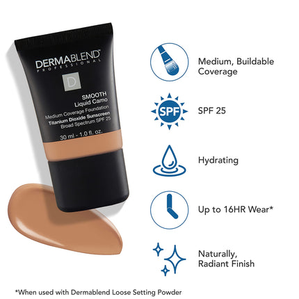 Dermablend Smooth Liquid Camo Foundation, Sienna