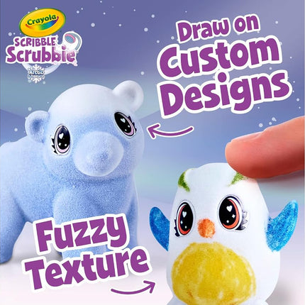 Crayola Scribble Scrubbie Pets Arctic Snow Explorer, Color & Wash Creative Toy, Gift for Kids, Age 3, 4, 5, 6