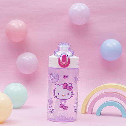 Zak Designs Sanrio Hello Kitty Sage 16oz Leak-Proof Straw Kids Water Bottle