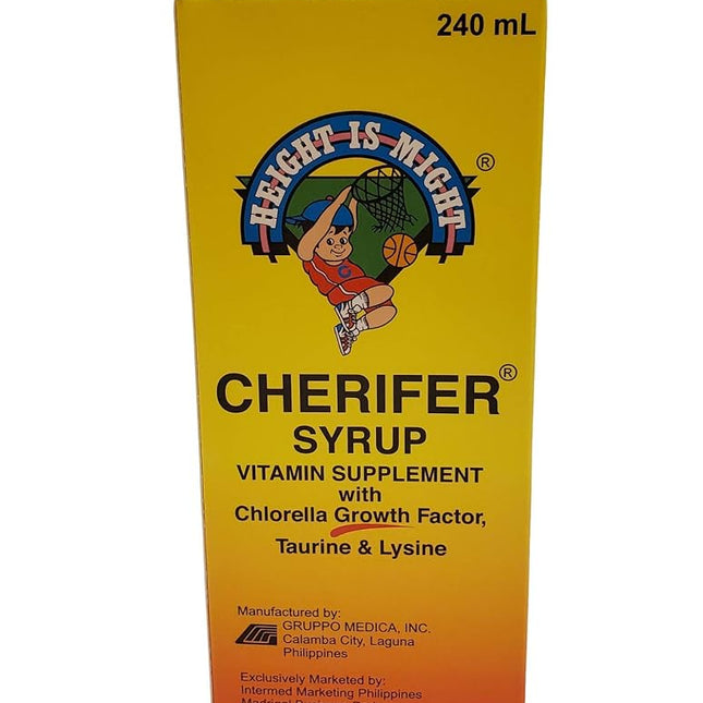 2 Cherifer Syrup Chlorella Growth Factor, Taurine & Lysine 240ml Each