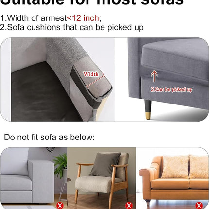 Oroonoko Cat Scratcher Couch Protector,Natural Sisal Cat Furniture Protector for Protecting Couch Sofa Chair (Left Hand)
