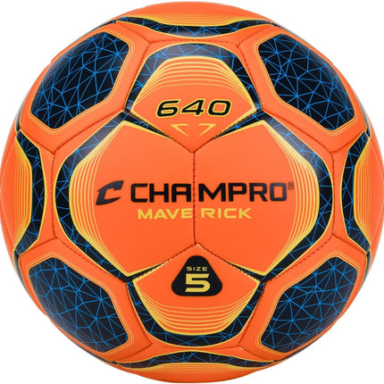 Balón de fútbol Maverick, talla 5, naranja óptico
