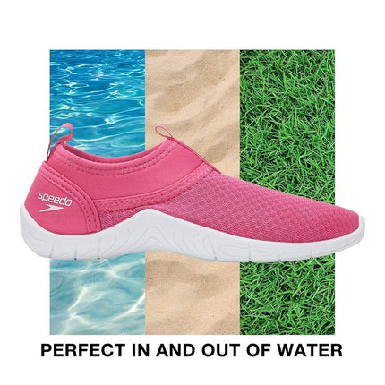Speedo Chaussures Aquatiques Unisexe Enfant Tidal Cruiser, rose/blanc, 12 Enfant US