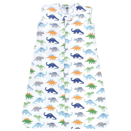 Gigoteuse 2 pièces en coton jersey Hudson Baby, Dinosaures bleus, 0-6 mois