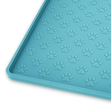 Ptlom Dog Food Mat Anti-Slip Pet Bowl Mats for Foo