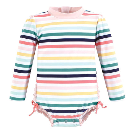 Maillots de bain pour bébés et tout-petits Hudson Baby Girls, orange agrume, 9-12 mois, rayures coucher de soleil bébé, 18-24 mois