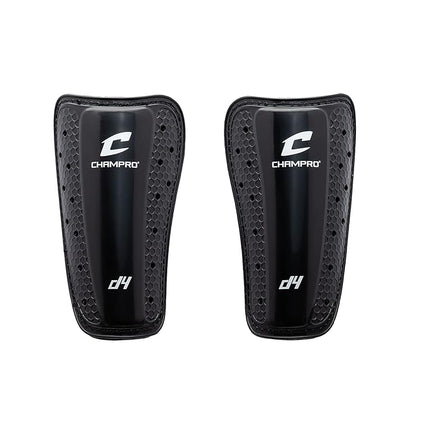 Protège-tibias moulés CHAMPRO D3, moyen, noir