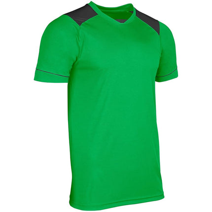CHAMPRO Jersey de fútbol para adulto Attacker para hombre, verde neón, azul marino, mediano
