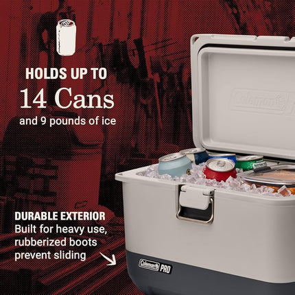 Coleman Pro 17qt Ultra-Light Hard Cooler Lunchbox, Extra-Thick Insulation Keeps Ice for Days