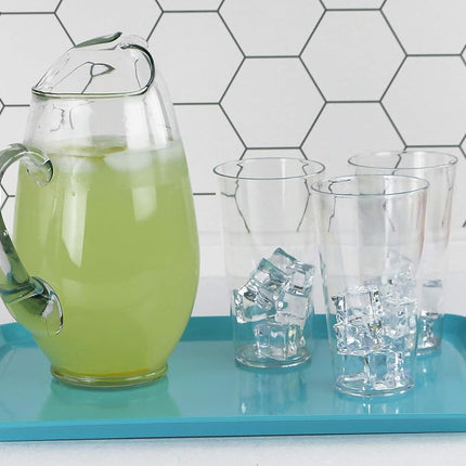 Calypso Basics by Reston Lloyd Melamine Rectangular Tray, Turquoise