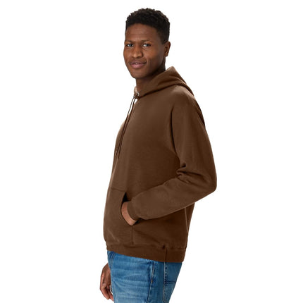 Hanes Men's EcoSmart Hoodie, Midweight Fleece, Pullover Hooded Sweatshirt, Army Brown, 3XL
