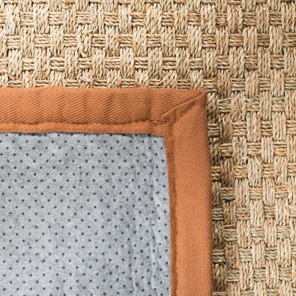 Safavieh Natural Fiber Indoor Woven Rectangle Area Rug, Natural Fiber Collection, NF114, in Natural / Brown, 91 X 152 cm for Living Room, Bedroom or Any Indoor Space