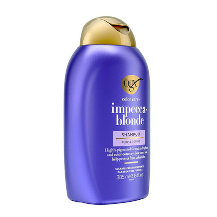 Ogx Blonde Enhance + Purple Toning Shampoo For Blonde Coloured Hair 385mL