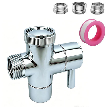 Roscid 3 Way Shower Diverter Valve, Solid Brass, S