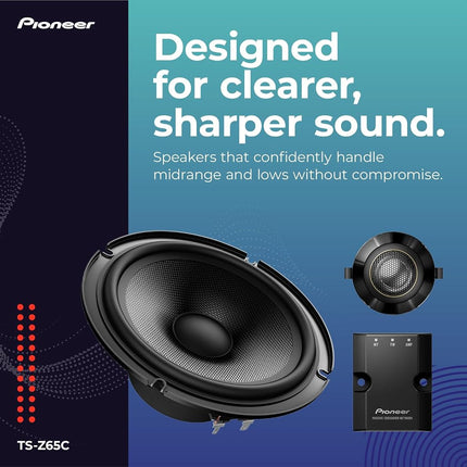 Pioneer TS-Z65C 330W 17cm 2-Way Component Speaker System