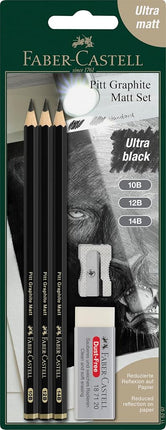 Faber-Castell Pitt Graphite Matt Pencils Set, Incl