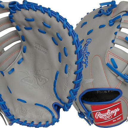 Rawlings | Select PRO LITE Series Youth Baseball Glove | First Base Mitt | 11.5' | RHT | Freddie Freeman - Single Post Web - Grey