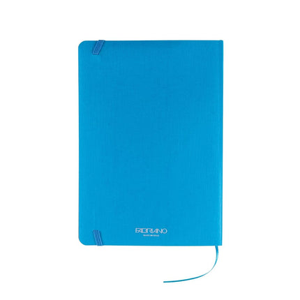 Fabriano Ecoqua Plus Stitch-Bound Notebook, 5.8" x 8.3", A5, Graph, Turquoise