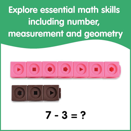 edxeducation Maths Cubes, Set of 100, 10 Colours