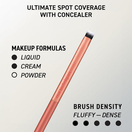Real Techniques Face Base Makeup Brush Kit, For Concealer, Foundation, & Contour, Works With Liquid, Cream & Powder Products, Staples For Blending & Buffing, 4 Piece Set