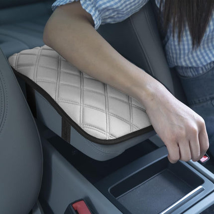 FH Group FH1053WHITEDM-AVC Diamond Pattern Neosupreme Center Console Pad Water-Resistant Black Seat Box Cover Protector fits Most Cars, SUVs, and Trucks