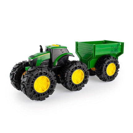 John Deere Kids 736 47353 Lights & Sounds Tractor with Wagon, red