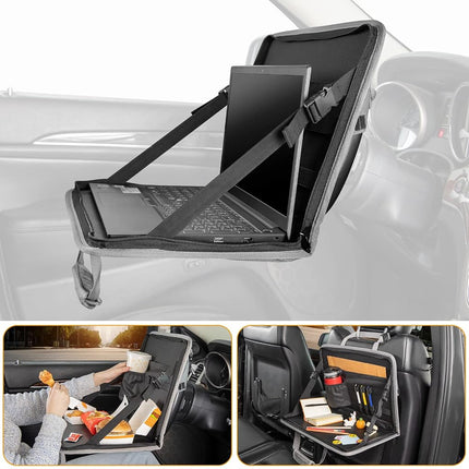 JOYTUTUS 3 in 1 Steering Wheel Eating Tray (Gray),