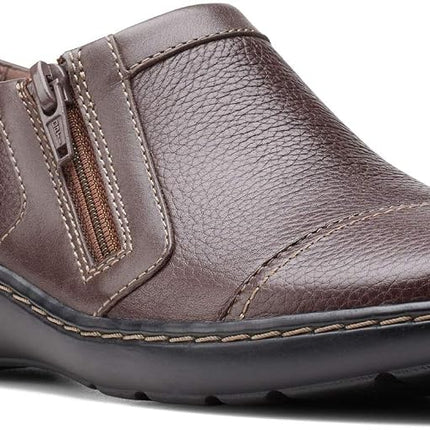 Clarks Women's Cora Giny Loafer, Dark Brown Tumbled, 10 UK