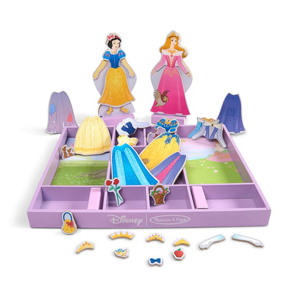Sleeping Beauty and Snow White Wooden Magnetic Dress-Up Play Set