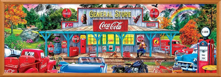 Casse-tête MasterPieces de 1000 pièces pour adultes, familles ou enfants - Coca-Cola Stop N Sip - 33 x 99 cm