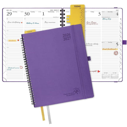 POPRUN Agenda 2026-2027, 8.5'' x 10.5'' Weekly Pla