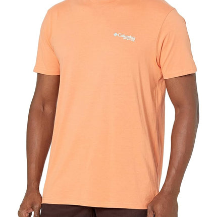 Columbia Men's Graphic T-Shirt, Bright Peach/Biber